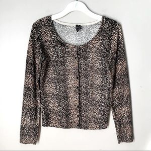 Guess by Marciano size M leopard cardigan